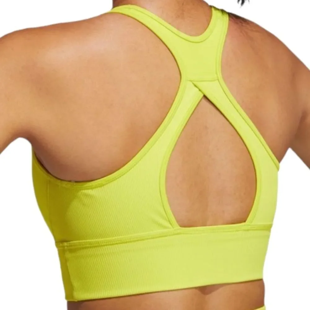adidas Lime Green Sports Bra - Picture 3 of 8